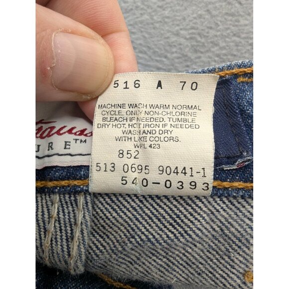 Vintage Levis 540 Jeans Mens 44x30 Blue Relaxed Fit Straight Leg Denim USA 90s - Picture 13 of 14